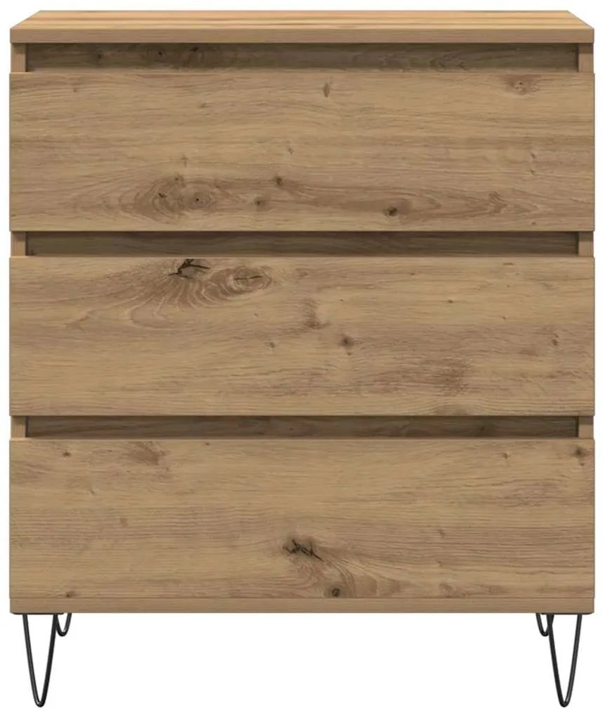 Sideboard vidaXL com Gavetas Carvalho Artesanal 60x35x70 cm Madeira de