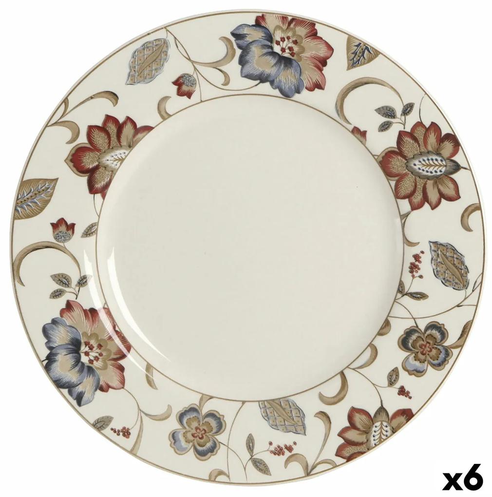 Plat Bord Queen´s By Churchill Jacobean Floral ø 27,3 cm Cerâmica Servies (6 Unidades)
