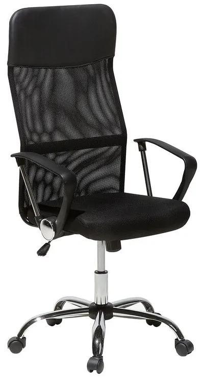 Cadeira de escritório com altura ajustável preta DESIGN Beliani