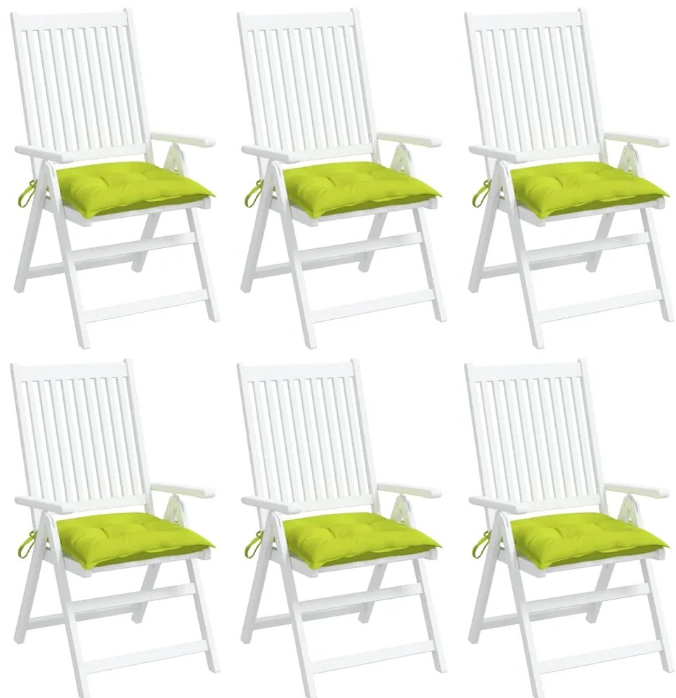 Almofadões móveis de paletes 6pcs tecido oxford verde brilhante
