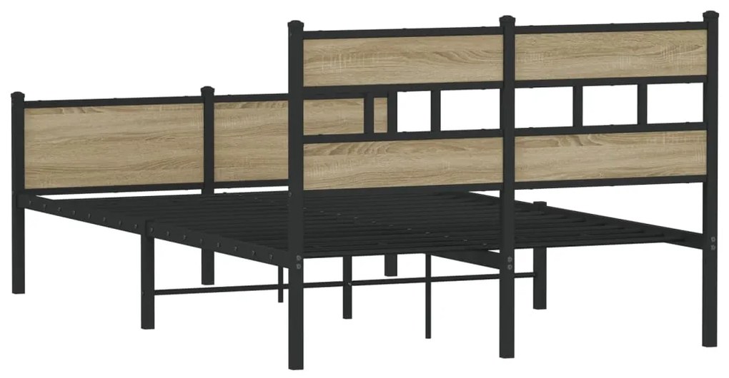 Estrutura cama s/ colchão derivados de madeira carvalho sonoma