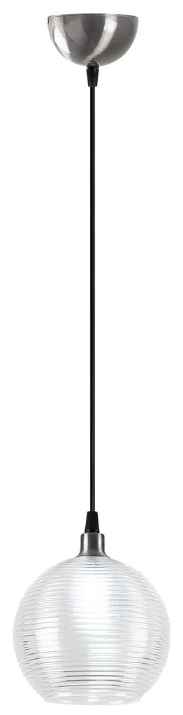 Candeeiro de Teto Muzo – Prateado – 15 x 15 cm, Altura 110 cm