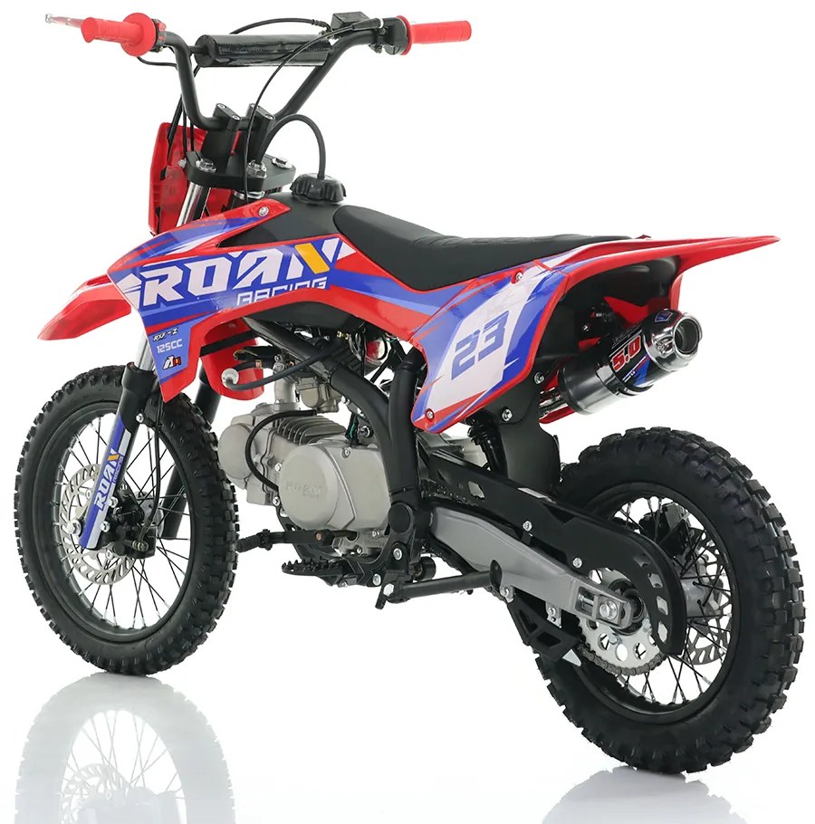 MOTO Crianças CROSS Gasolina 125CC RXF-Z ROAN Junior Manual Vermelha