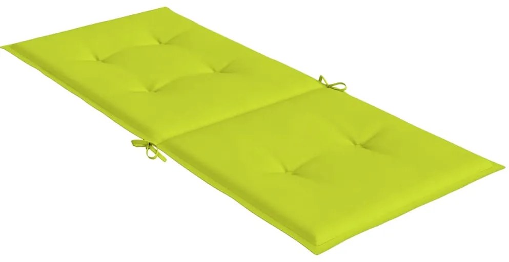 Almofadões cadeiras altas de jardim 6pcs tecido verde brilhante