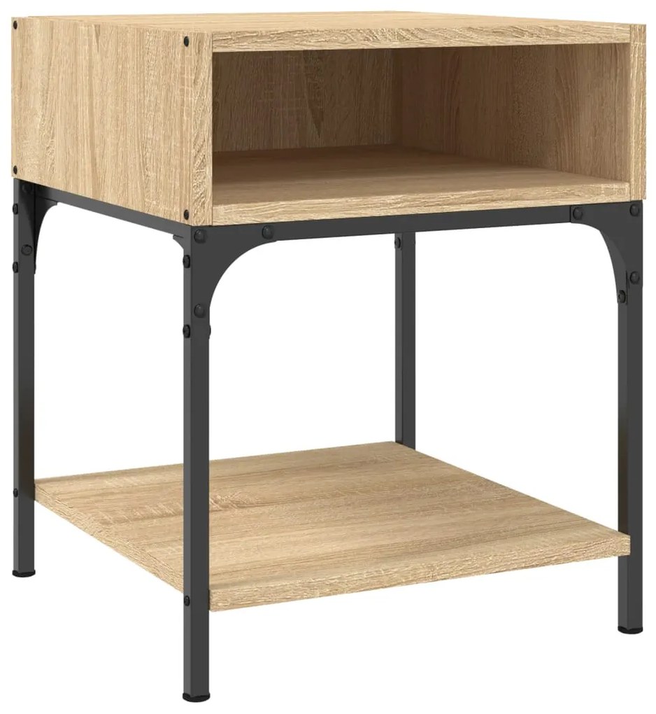 Mesas cabeceira 2pcs 40x41x50 cm deriv. madeira carvalho sonoma