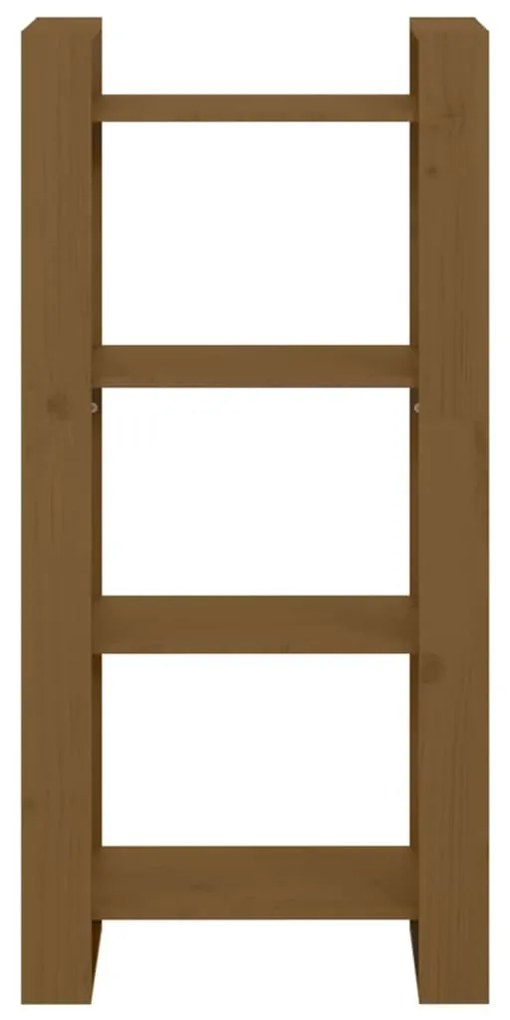 Estante/divisória 60x35x125 cm madeira maciça castanho mel