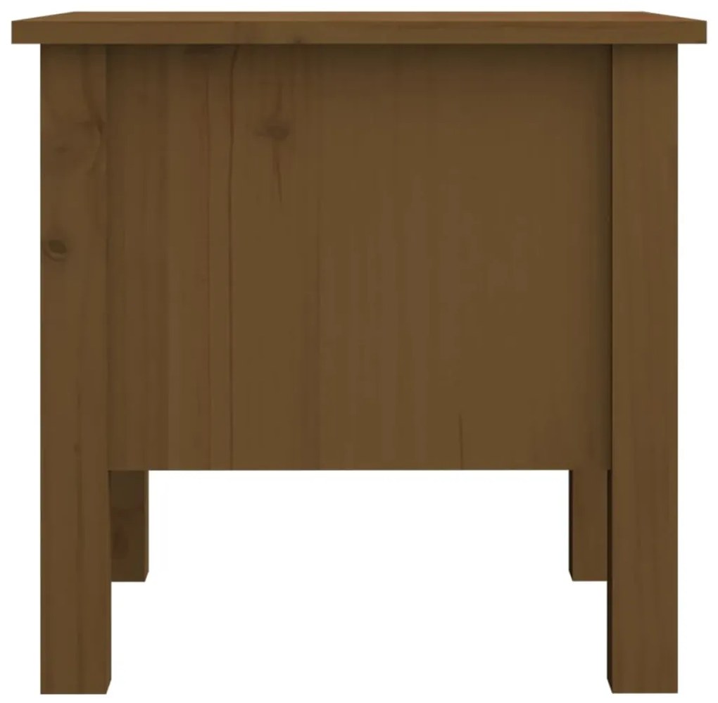 Mesas de apoio 2 pcs 40x40x39 cm pinho maciço castanho mel