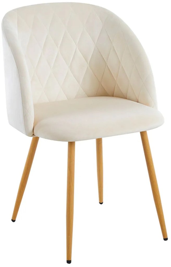 Pack 4 Cadeiras Velt Veludo - Beige
