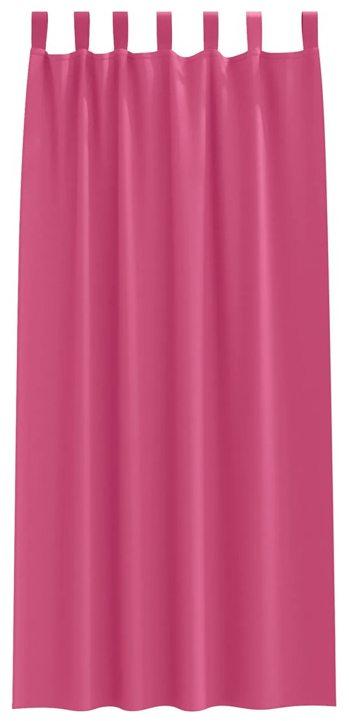 Cortinas opacas com cortinas 2 pcs Rosa 225 x 140 cm Poliéster