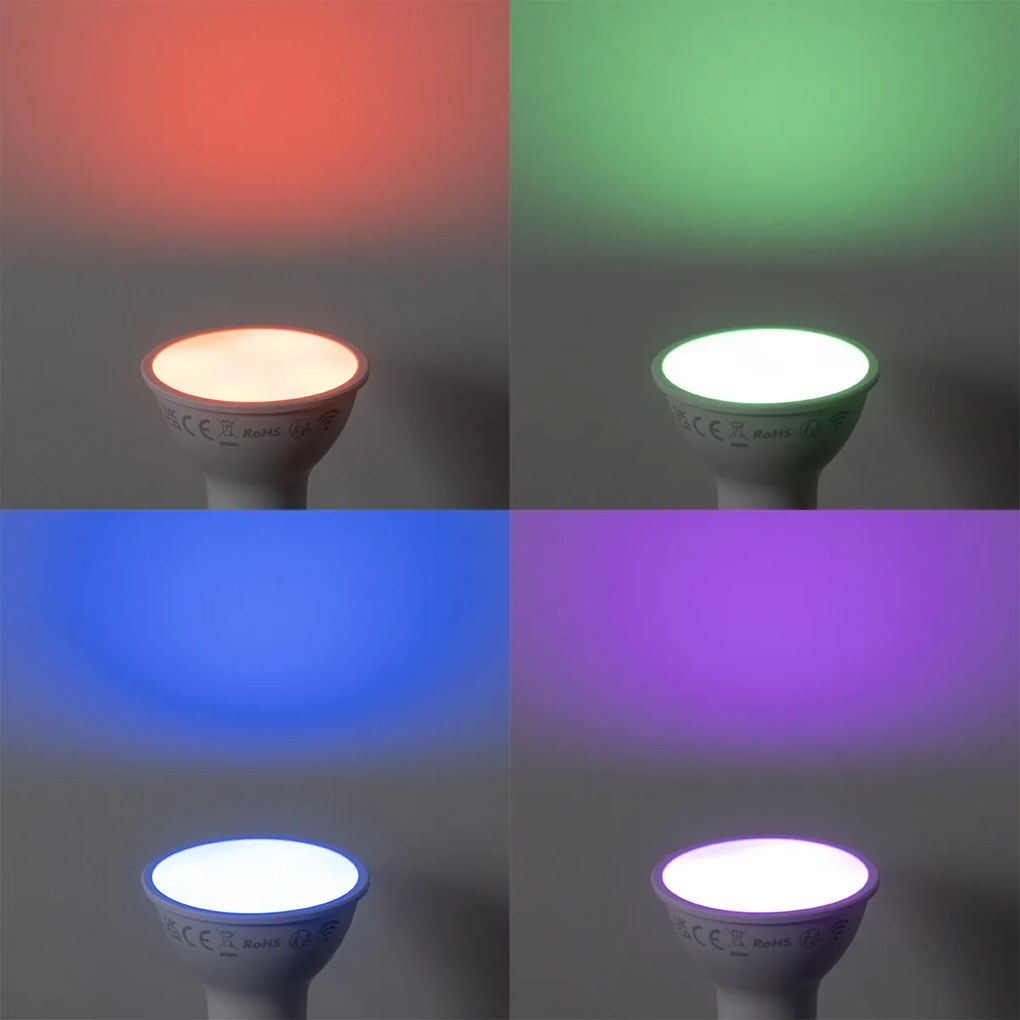 Lâmpadas LED GU10 50mm Brilhantes 4.7W 400lm 2200-2400K