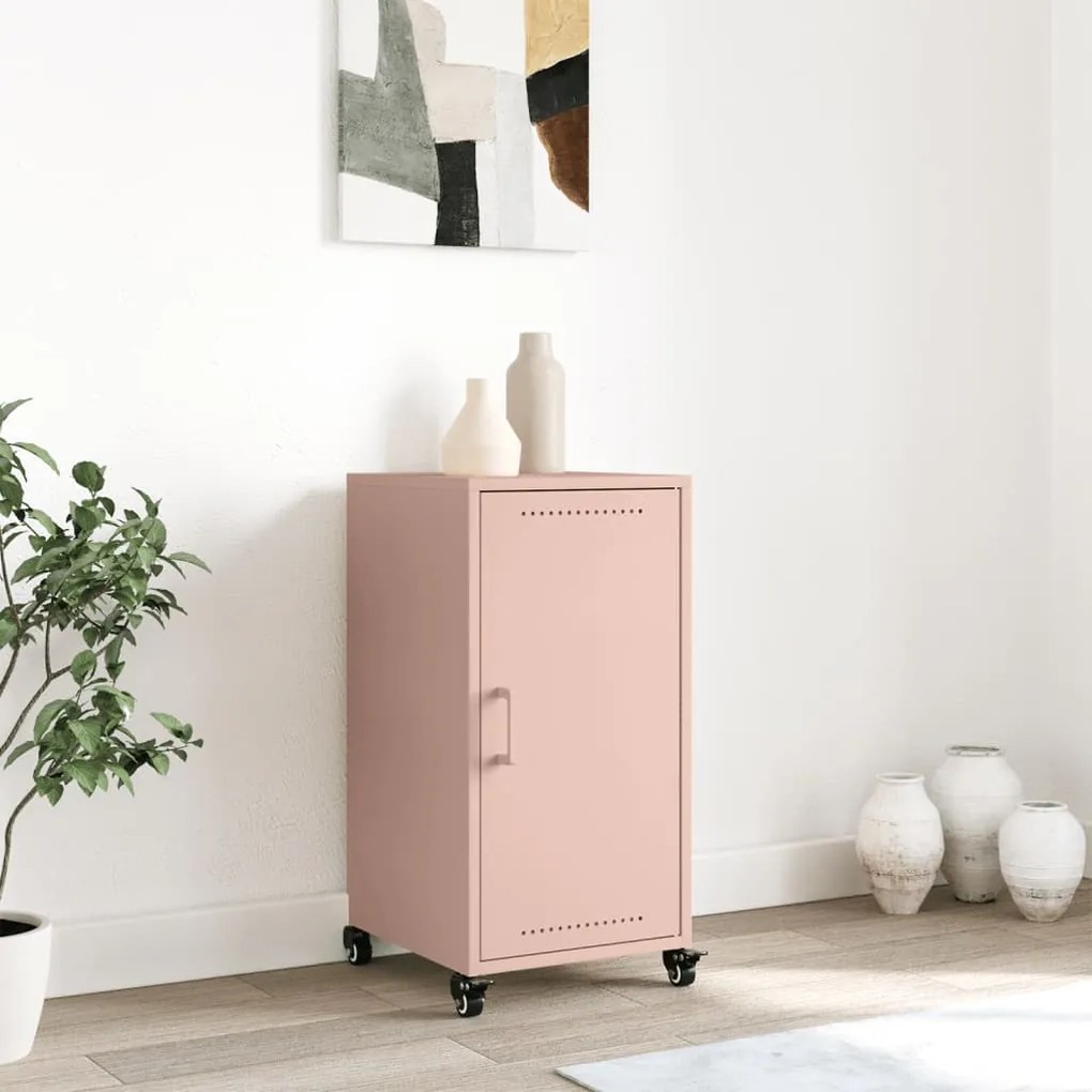 Aparador 36x39x72 cm aço rosa