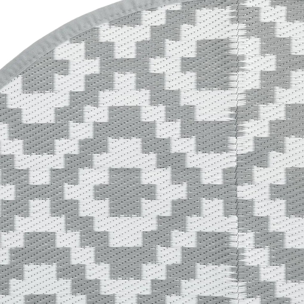 Tapete de exterior Ø160 cm ARAKIL PP cinzento