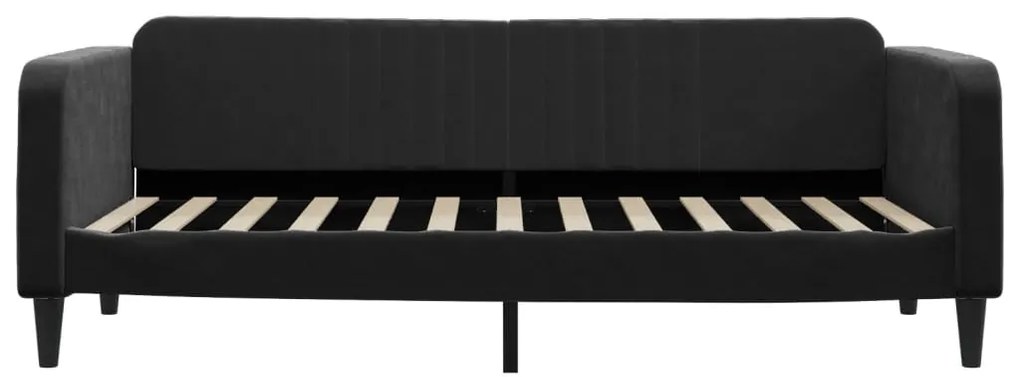 Sofá-cama 90x200 cm veludo preto