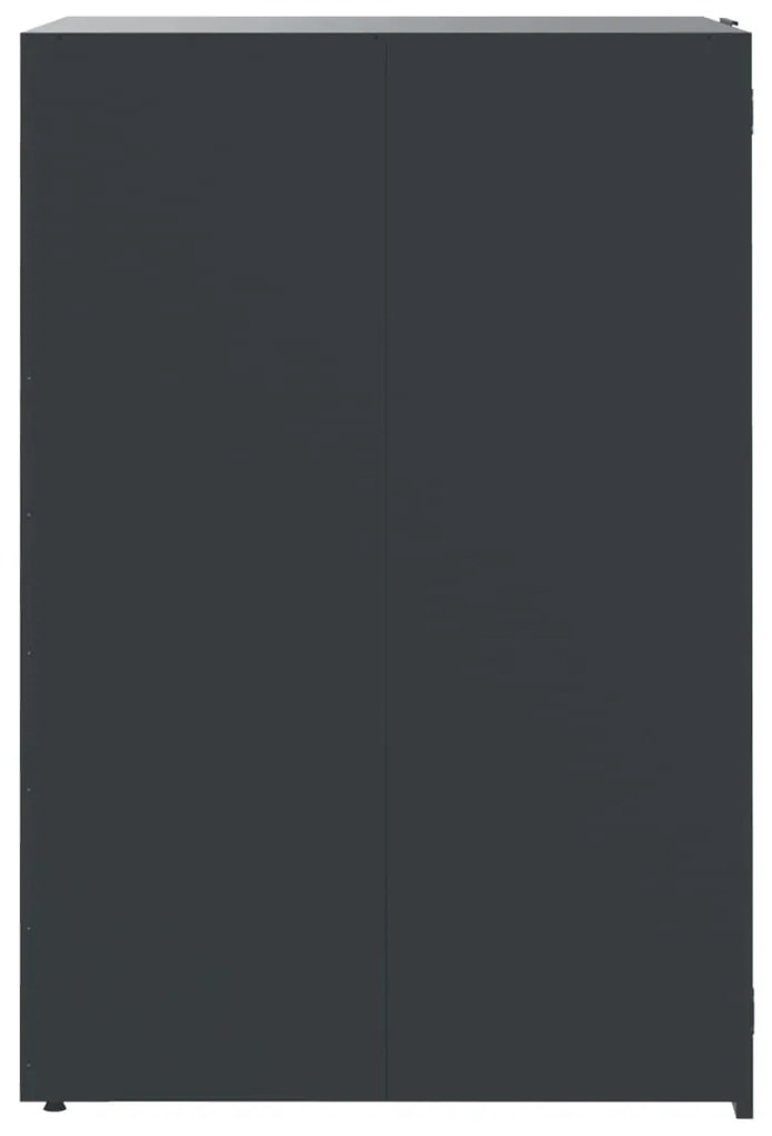 Abrigo para 2 caixotes do lixo 138x79x117 cm aço antracite