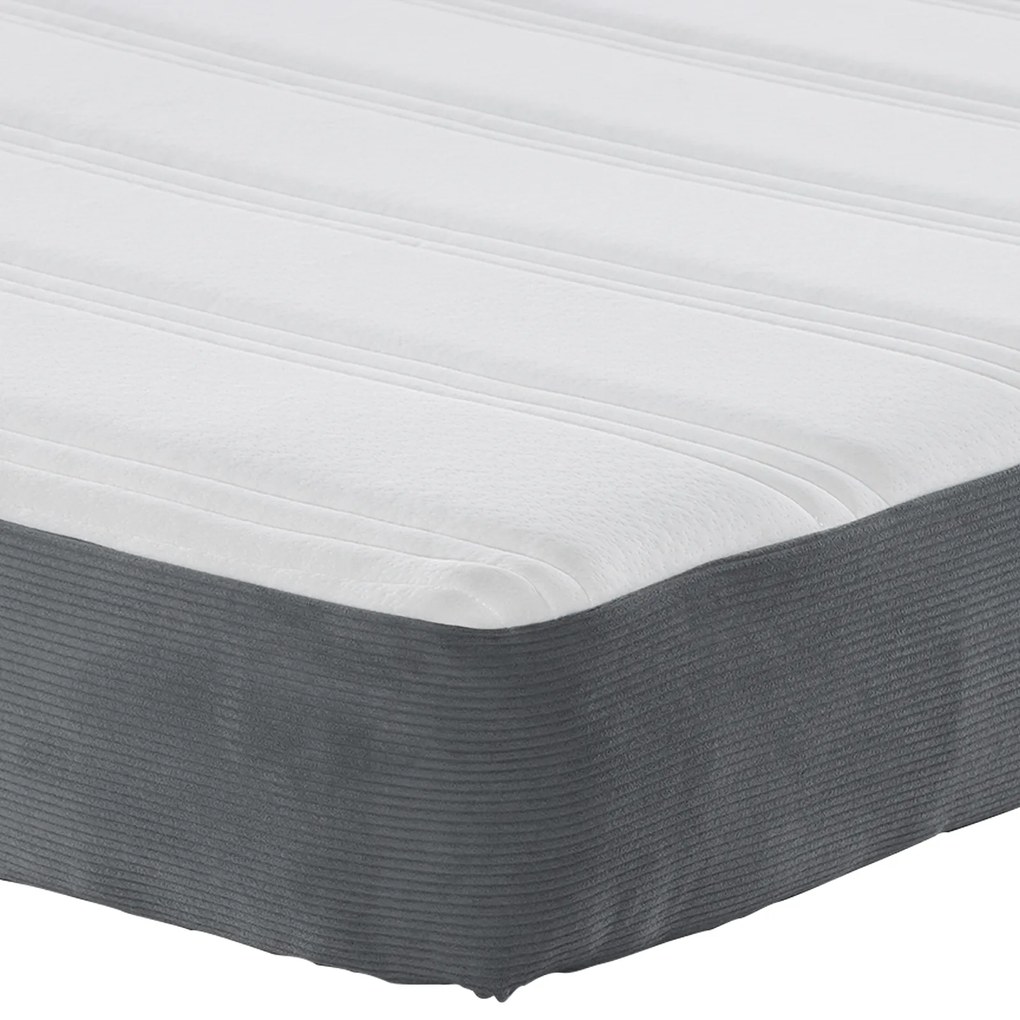 Colchão de Molas Pocket vidaXL Cinza Escuro Médio 120x200x20 cm Tecido