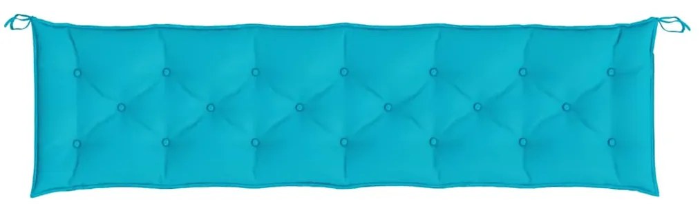 Almofadões p/ banco de jardim 2 pcs 200x50x7 cm tecido turquesa