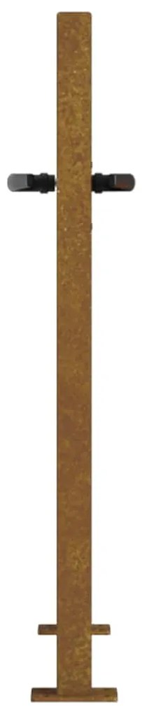 Portão de jardim 105x105 cm aço corten design árvore