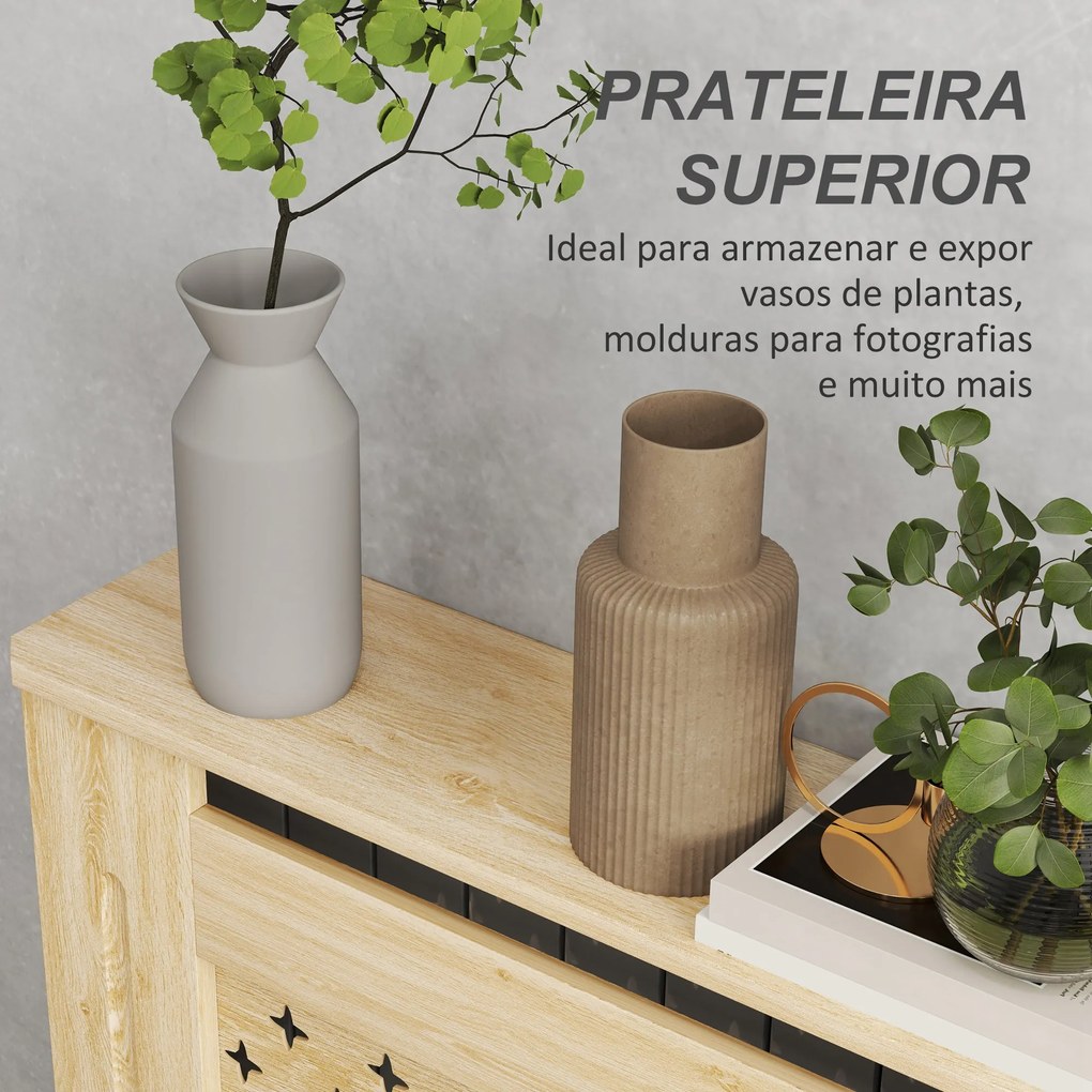 Cobertura de Radiador "Nordic" – MDF – 78x19x82 cm – Carvalho