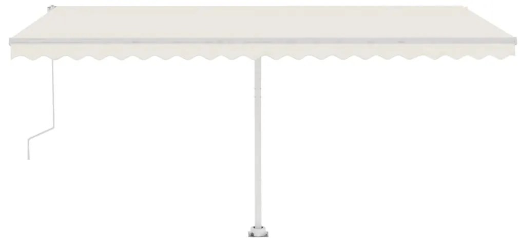 Toldo automático independente 500x300 cm cor creme