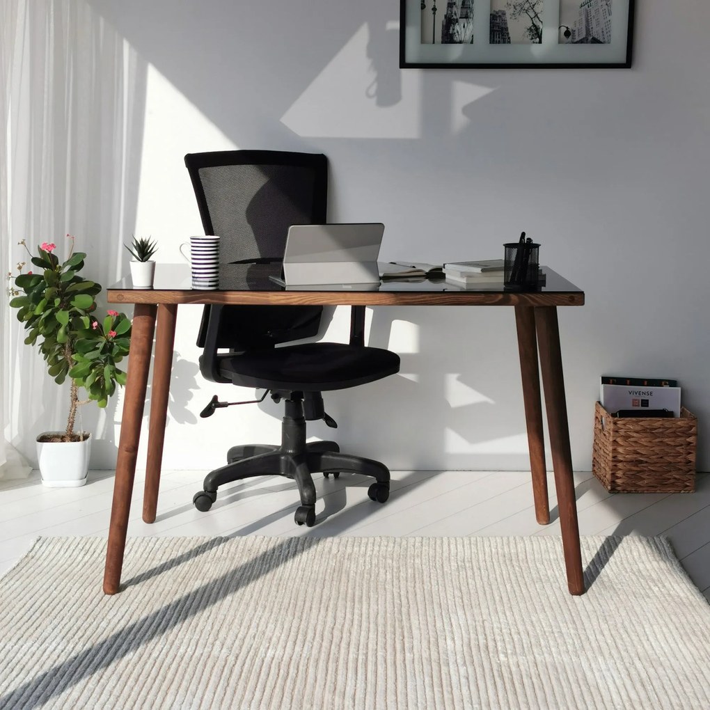 Secretária Cozy – Nogal – 110 cm x 73 cm x 60 cm