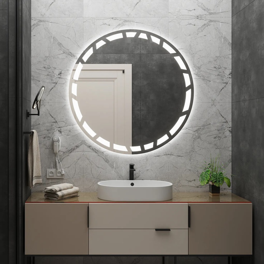 Espelho Redondo LED C8 40x40