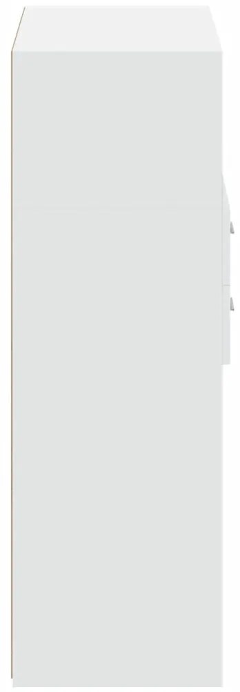 Armário alto 80x42,5x124 cm derivados de madeira branco
