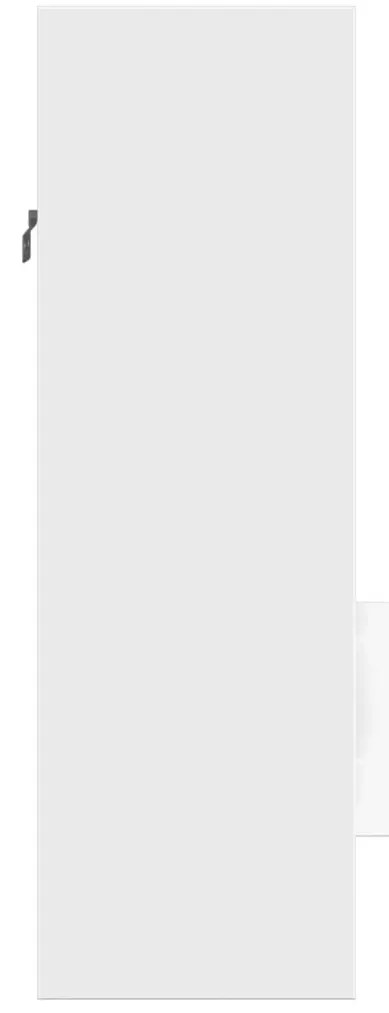Secretária de parede 105x48x75 cm derivados de madeira branco