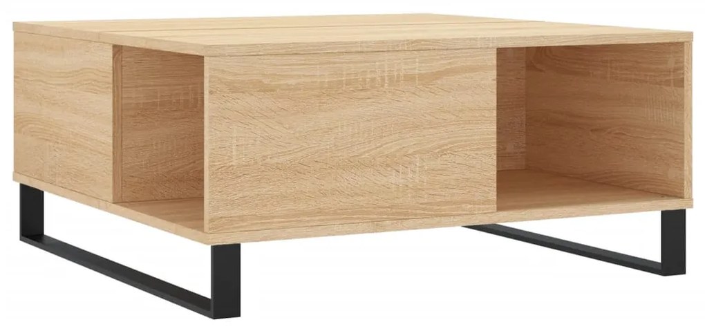 Mesa de centro 80x80x36,5 cm derivados madeira carvalho sonoma