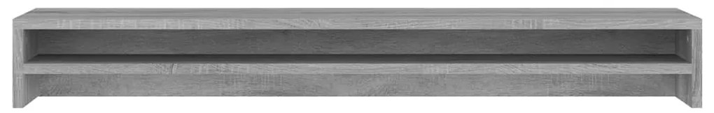 Suporte monitor 100x24x13 cm derivados madeira cinzento sonoma
