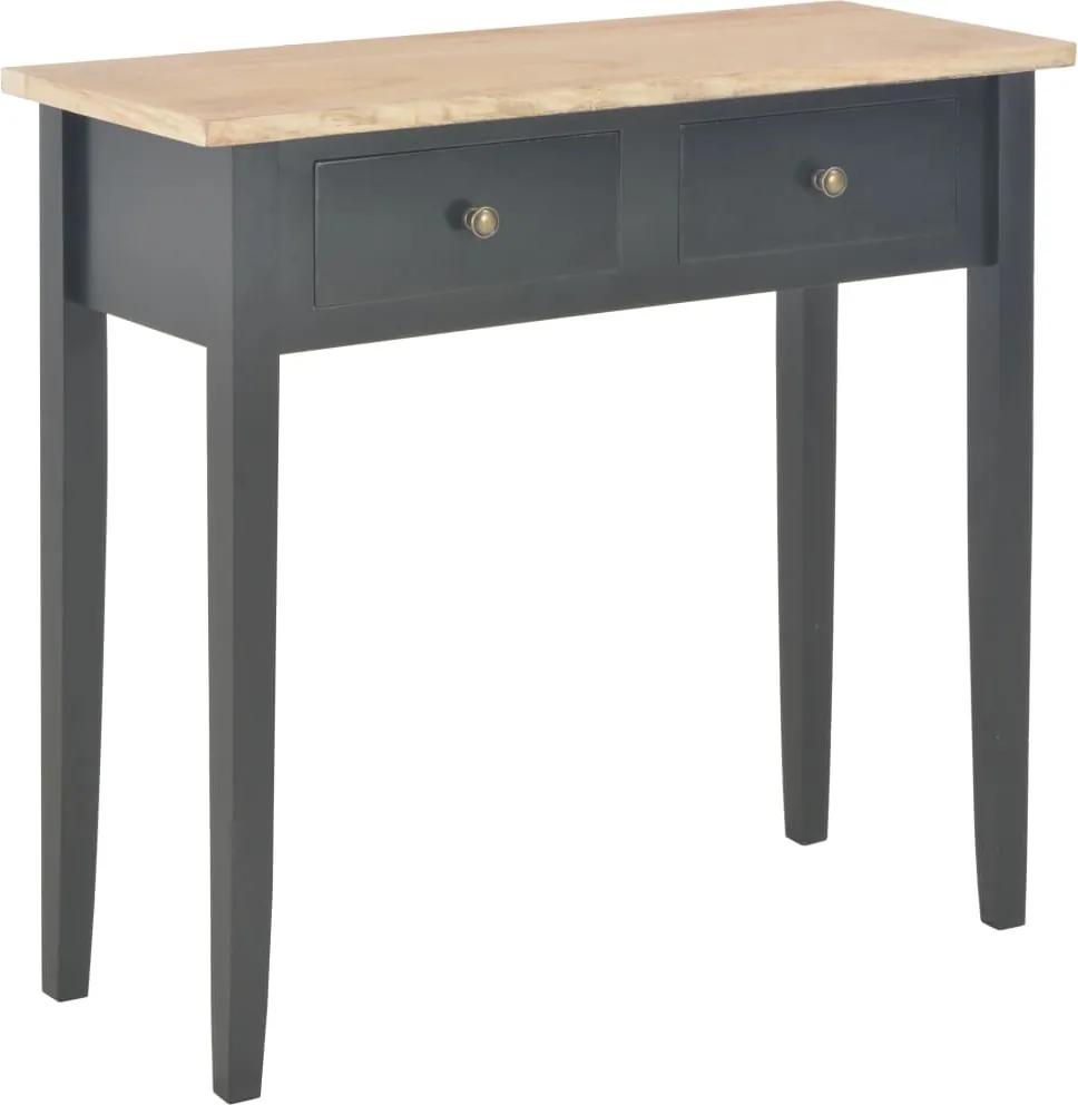 Toucador/mesa consola 79x30x74 cm madeira preto