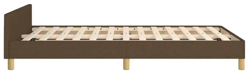 Estrutura de cama sem colchão 120x190cm castanho escuro