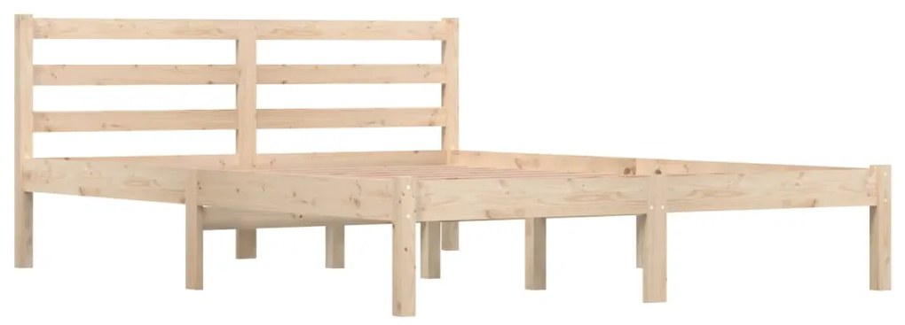 Estrutura de cama pequena casal 120x190 cm pinho maciço