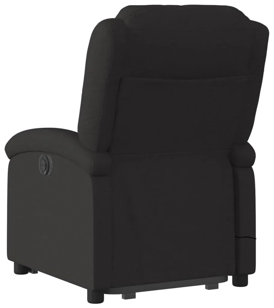 Poltrona de massagens reclinável elevatória tecido preto