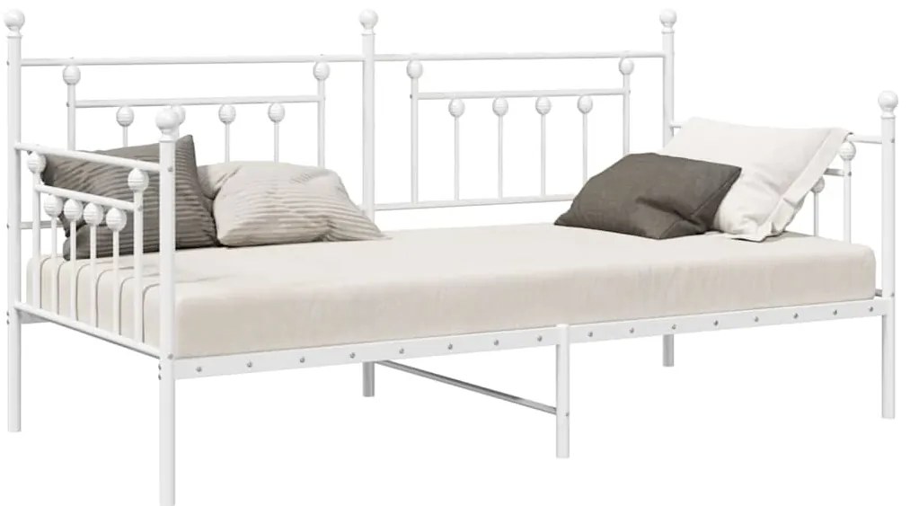 Estrutura de Cama Dia Branco 100x200 cm Aço