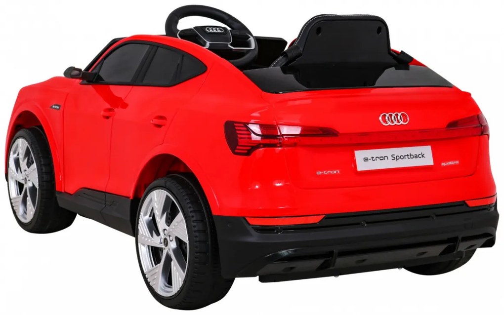 Carro elétrico para Crianças 12V 4x4, 2 a 5 anos Audi E-Tron Sportback, Rodas Espuma EVA Vermelho