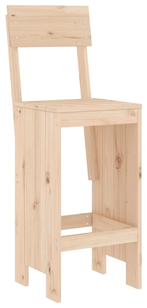 Cadeiras de bar 2 pcs 40x48,5x115,5 cm madeira de pinho maciça