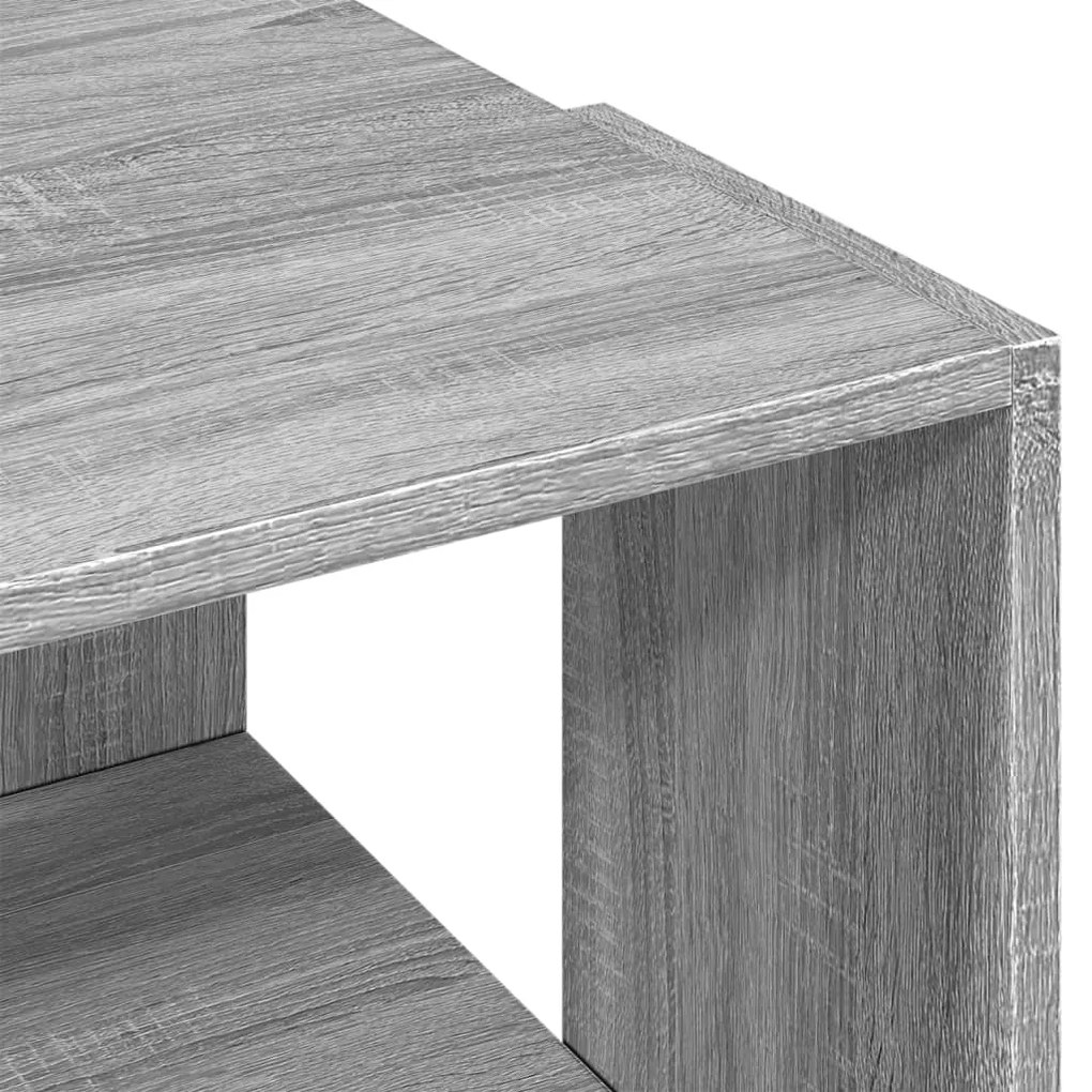 Mesa de centro 89,5x48x30 cm derivados madeira cinzento sonoma