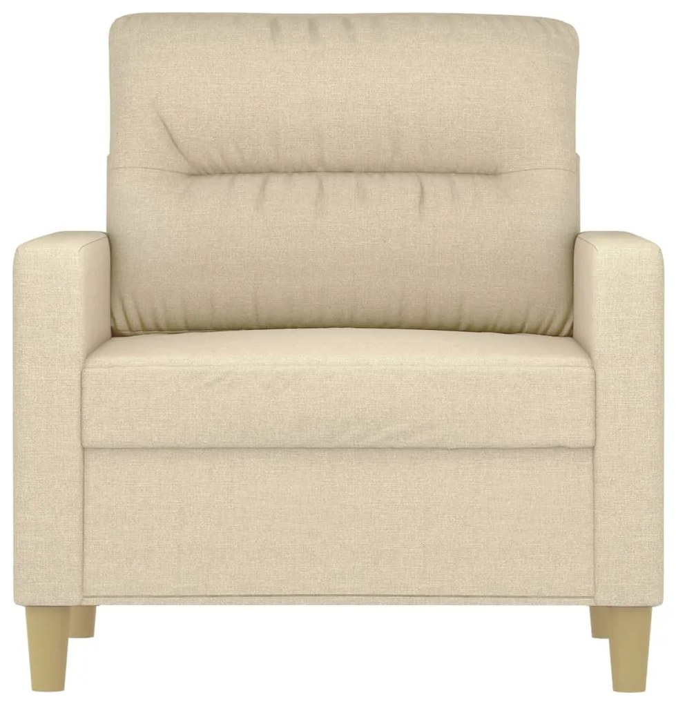 Poltrona 60 cm tecido cor creme