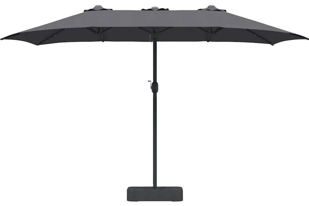 Guarda-sol de Jardim Antracite 385 x 209 x 244 cm tecido