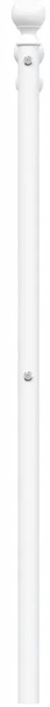 Cabeceira de cama 150 cm metal branco