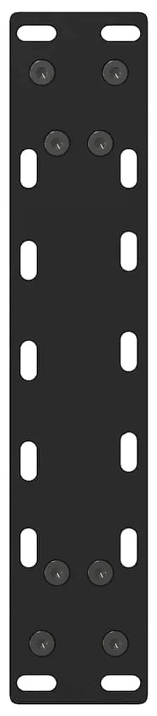Pés para mesa de centro pretos 2 peças 40x(30-31) cm aço