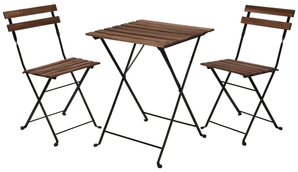 Conjunto de bistrô 3 pcs preto