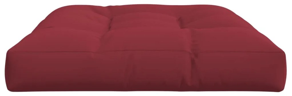 Almofadão p/ sofá de paletes 120x80x12 cm tecido vermelho tinto