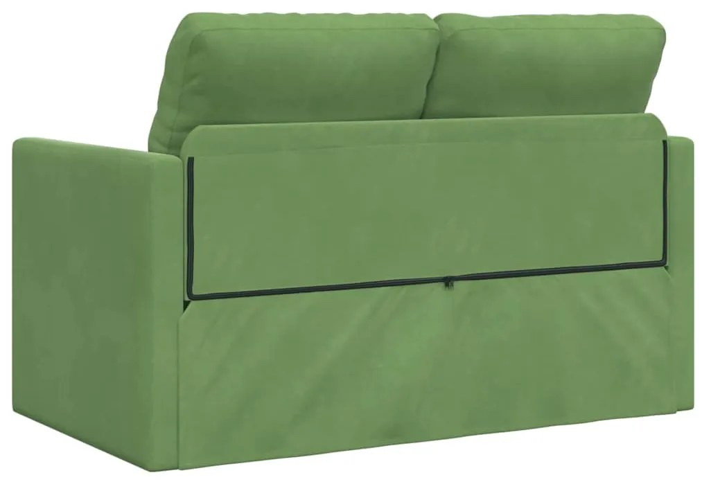Sofá Loveseat Verde Claro Tecido, Madeira 2 Lugares Sofá Loveseat
