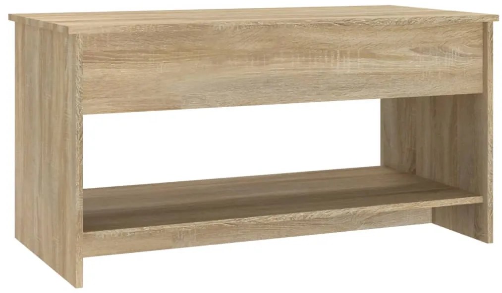 Mesa de centro 102x50x52,5cm madeira processada carvalho sonoma