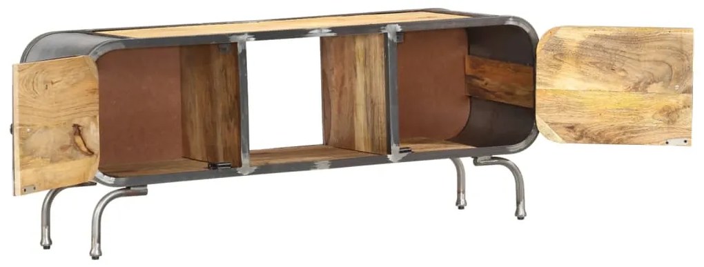 Móvel de TV 110x30x42 cm madeira de mangueira maciça