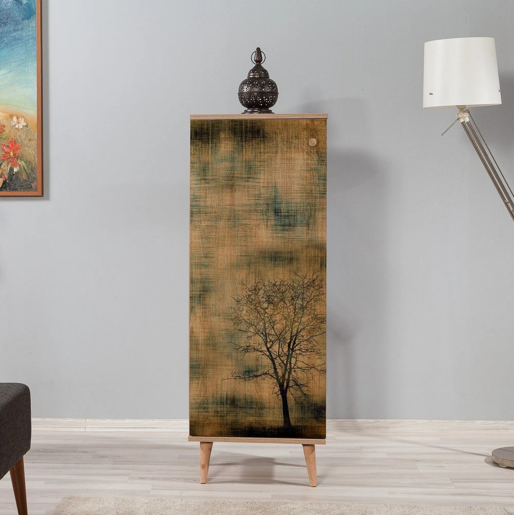 Sapateira Filinta – Carvalho Sonoma – 50 cm x 135 cm x 38 cm