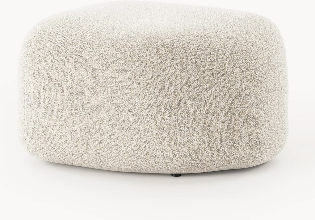 Pufe oval em bouclé Wolke