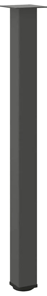 Pés para mesa de bar 4 peças antracite 110-112 cm aço
