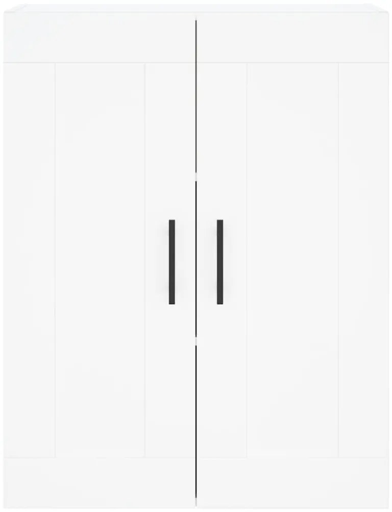 Armário de parede 69,5x34x90 cm derivados de madeira branco